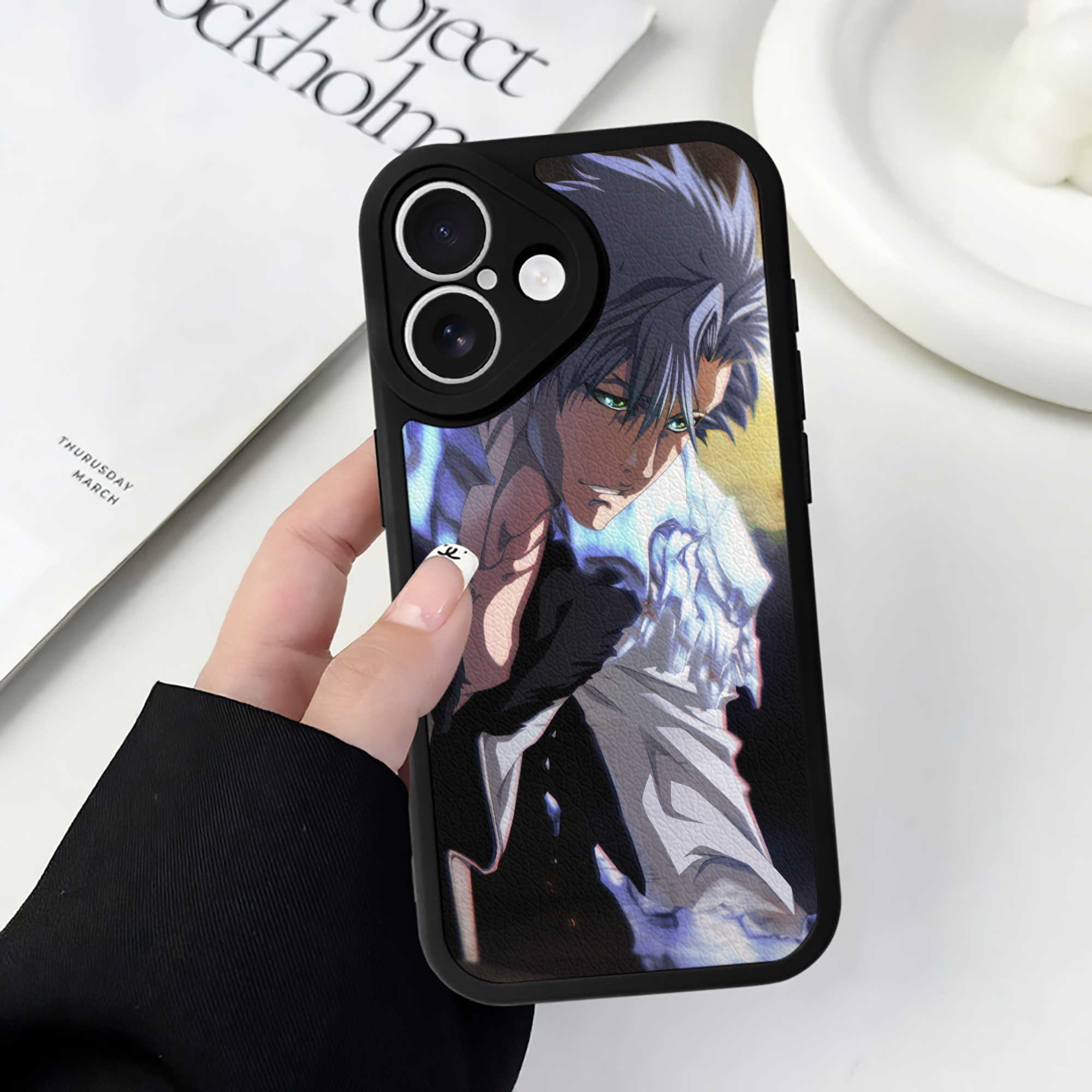 （画像用） ブリーチ BLEACH 【iPhone 16シリーズ対応】シリコンスマホケース（レザー調） 材質：シリコン